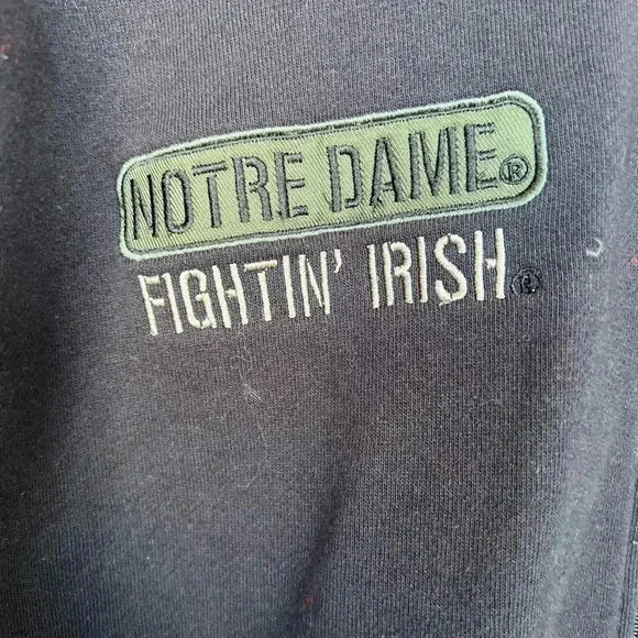 Men's Black Notre Dame Fighting Irish OHT Military Full-Zip Jacket Sz M - Picture 6 of 8